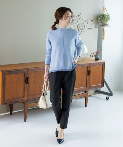 【安田美沙子さん着用】T/R両面起毛ストレッチパンツ