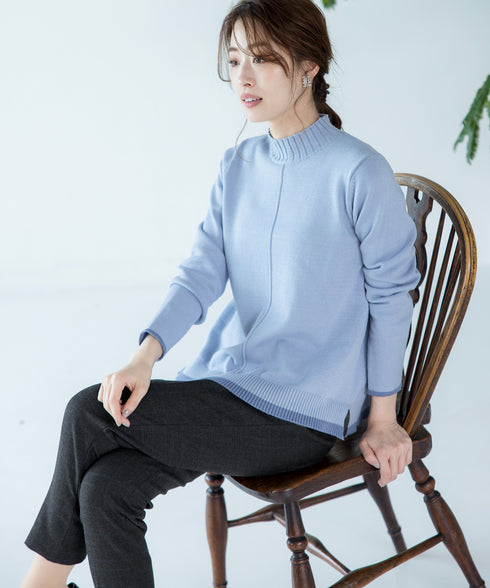 【安田美沙子さん着用】T/R両面起毛ストレッチパンツ