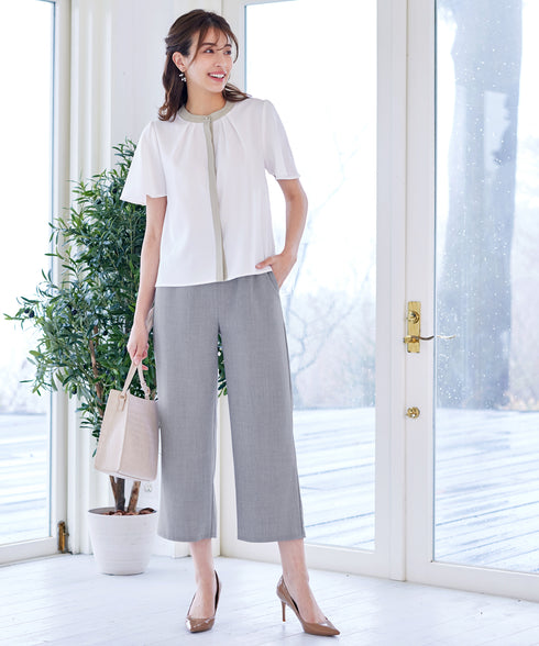 【アウトレット】【新色追加】 ストレートワイドパンツ