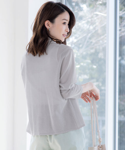 【小倉優子さん着用・新色追加・UVケア・接触冷感】ショートトッパーカーディガン