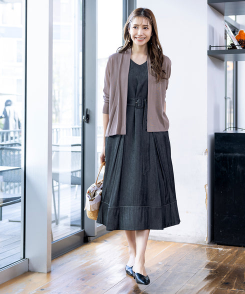 【小倉優子さん着用・新色追加・UVケア・接触冷感】ショートトッパーカーディガン