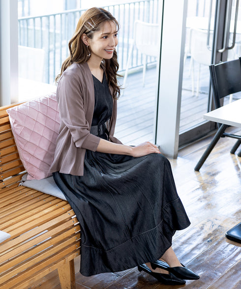 【小倉優子さん着用・新色追加・UVケア・接触冷感】ショートトッパーカーディガン