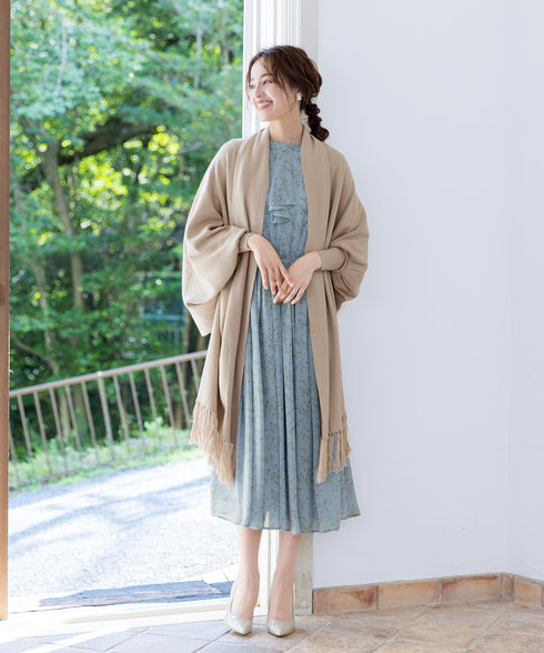 【アウトレット】羽織るだけでお洒落度UPのストール風カーディガン