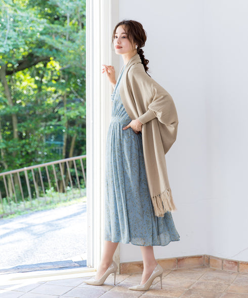 【アウトレット】羽織るだけでお洒落度UPのストール風カーディガン