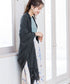 【アウトレット】羽織るだけでお洒落度UPのストール風カーディガン