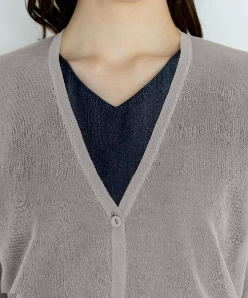 【新色追加】シアーショートカーディガン