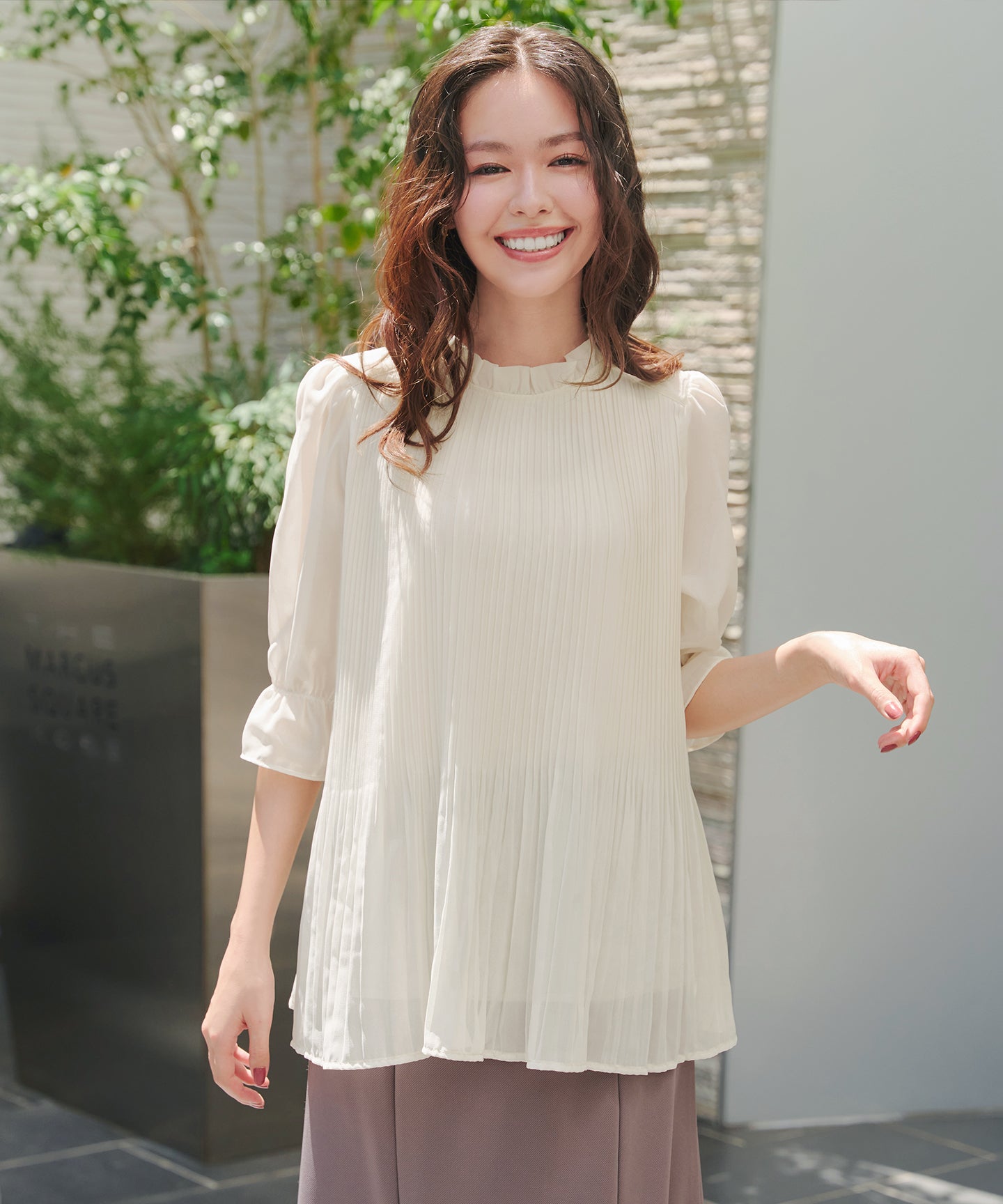 前後2way】シアープリーツブラウス – Tiaclasse