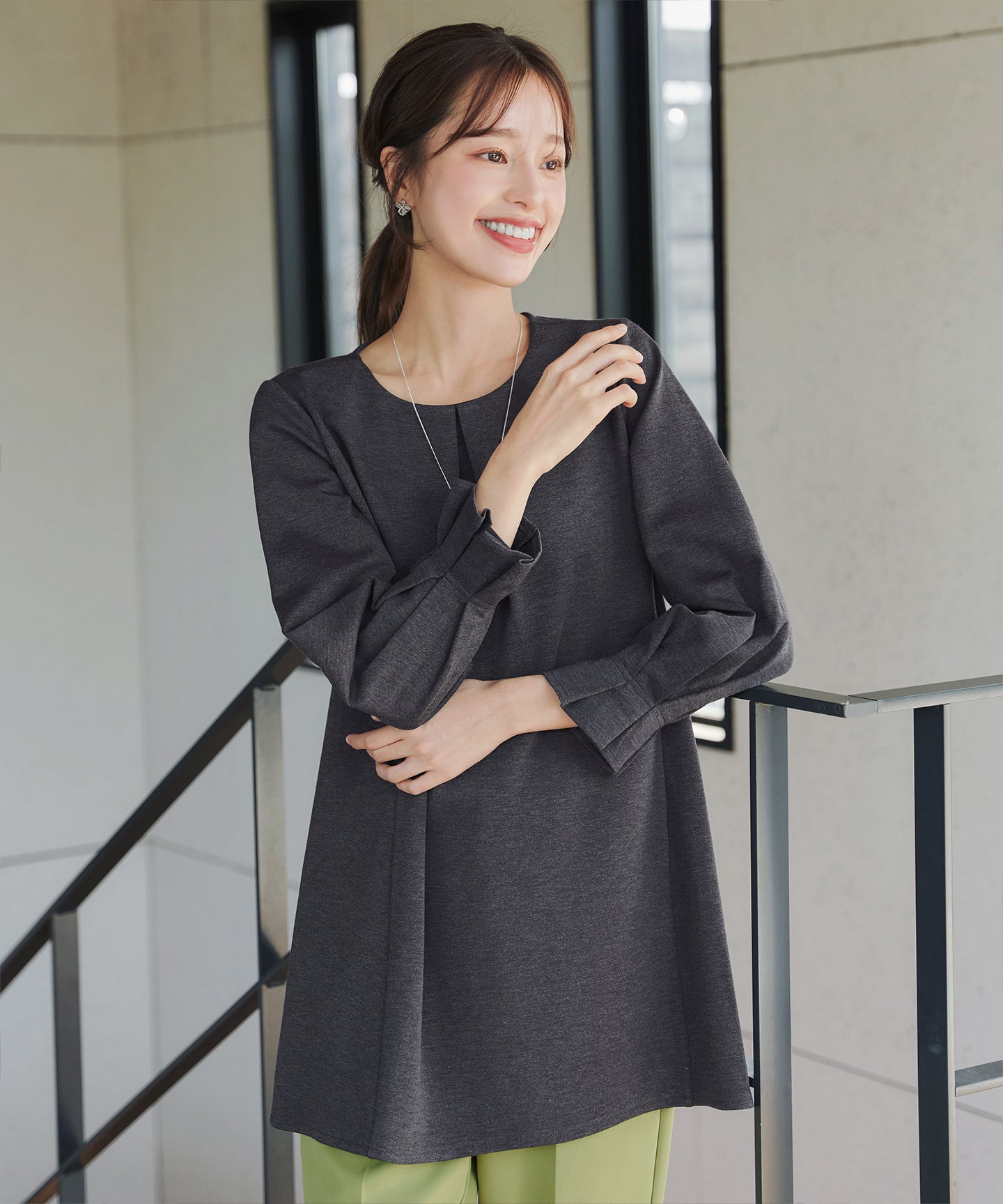 tシャツ タックスリーブポンチチュニック レディース タックスリーブポンチチュニック – Tiaclasse